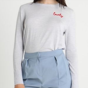 Banana Republic Embroidered Wool Sweater S